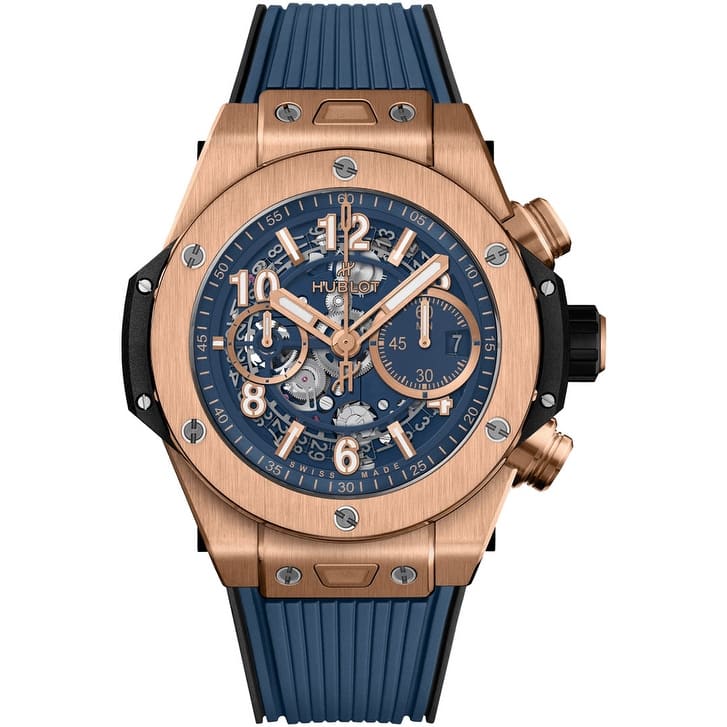 Hublot Big Bang UNICO 44mm Men's Watch - Blue and King Gold