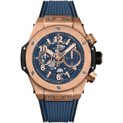 Hublot Big Bang UNICO 44mm Men's Watch - Blue and King Gold