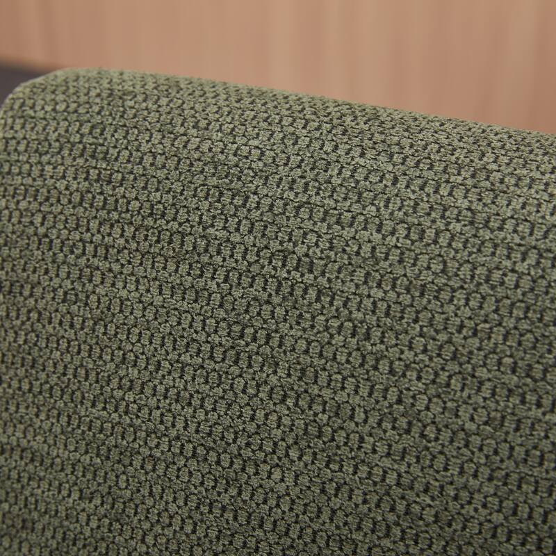 Medieval-inspired Modern Armchair with High back Upholstered Chair, Solid wood legs, Leisure reading chair