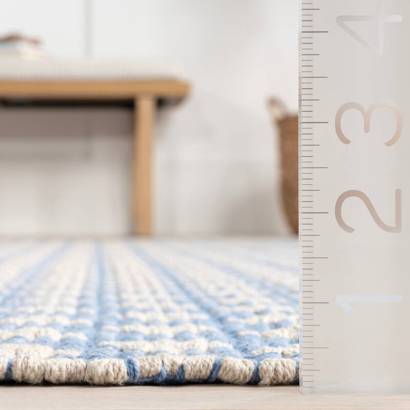 Home Conservatory Dainty Diamond Handwoven Cotton Area Rug