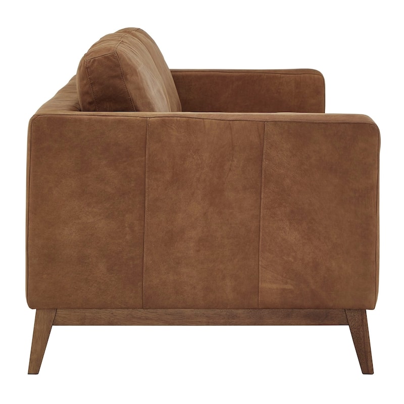 Roma Tan Leather Sofa by iNSPIRE Q Modern