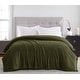 preview thumbnail 3 of 4, Herringbone Jacquard Collection Plush Blanket King - Green