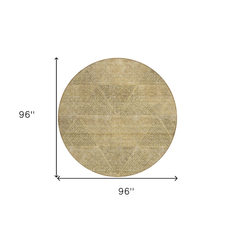 HomeRoots Geometric Transitional Rectangle Outdoor Rug