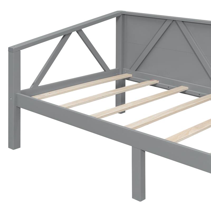 Twin/Full Size Daybed with Solid Wood Frame and Storage - Versatile Sofa and Bed for Small Spaces