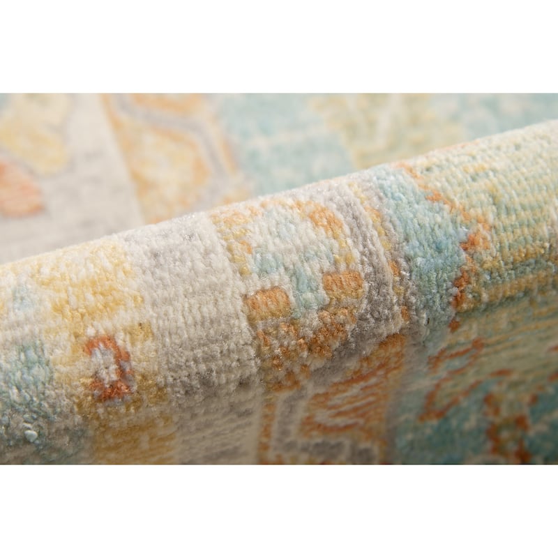 Bohdanna Bordered Indoor/Outdoor Tropical Area Rug