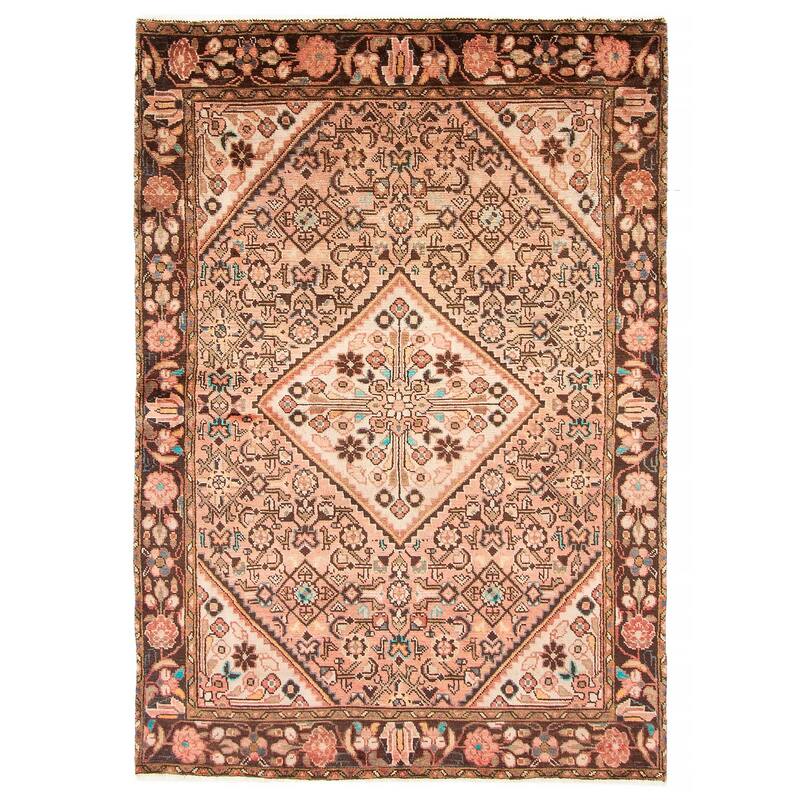 ECARPETGALLERY Hand-knotted Andelz Copper Wool Rug - 4'8 x 6'7 - Copper - 4'8 x 6'7