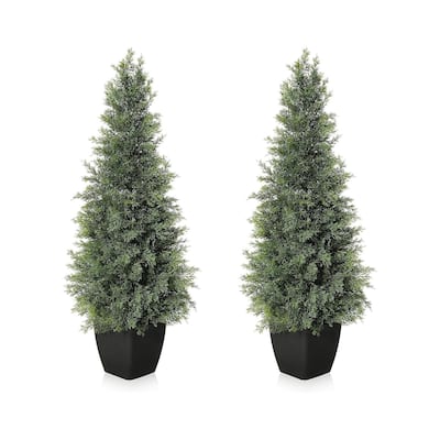 Faux Cedar Tree, Outdoor Front Porch Decor