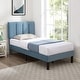 preview thumbnail 62 of 70, Kids Bed Frame, Height Adjustable Upholstered Bed, Twin Size Bed Set of 2