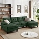 preview thumbnail 2 of 43, Jarenie U-Shaped 4 Seat Sectional Sofa Couch with Double Chaise for Living Room Green
