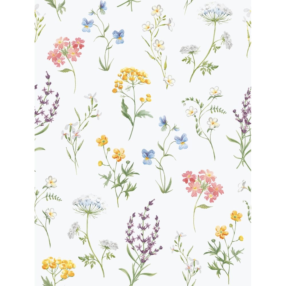 Galerie Wallcoverings Spring Blossom Botanical Floral Mix Non-woven Matte Wallpaper Roll