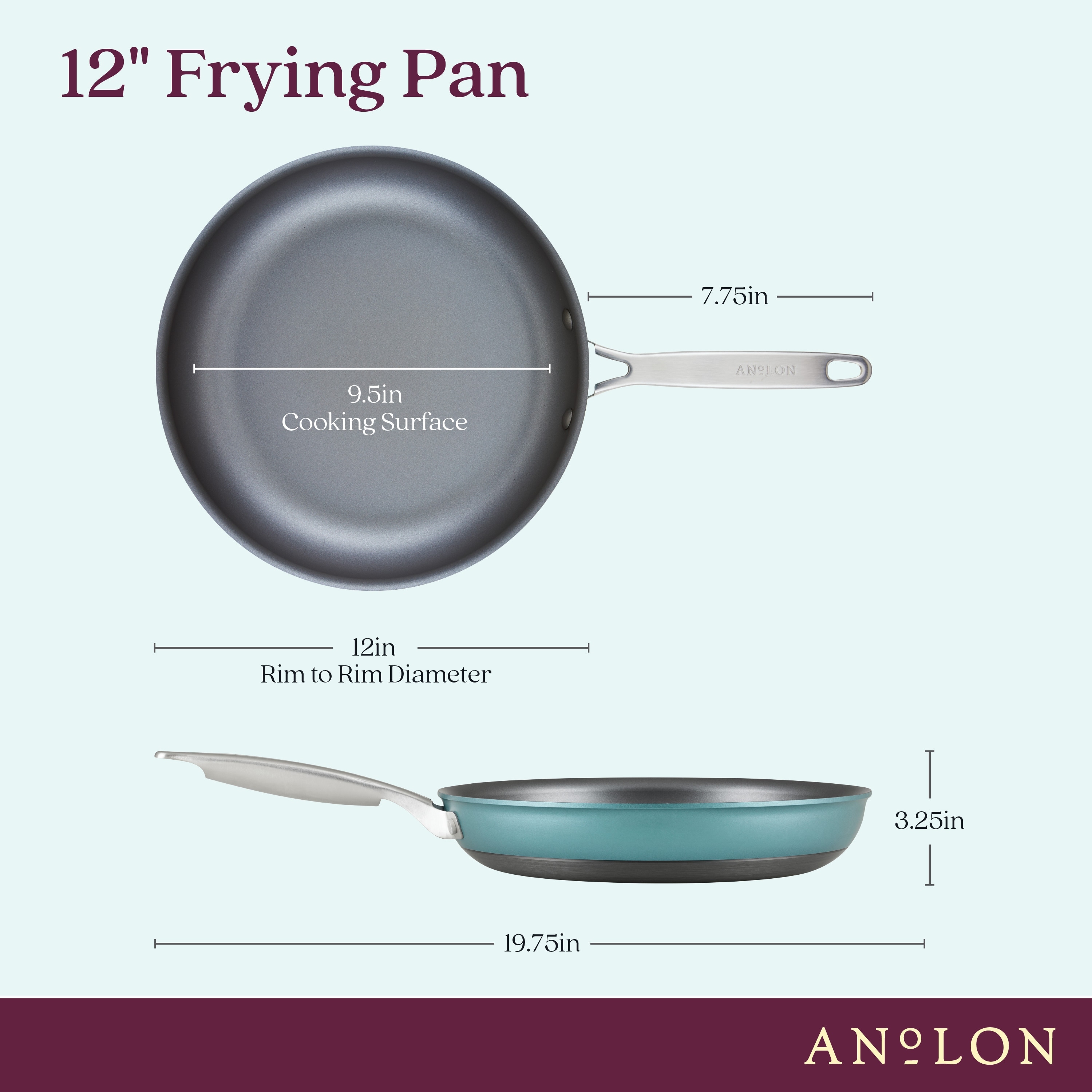 Anolon Achieve Hard Anodized Nonstick Frying Pan - Bed Bath