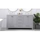 preview thumbnail 9 of 8, Elegant Lighting VF18860D Irene 60" Free Standing Double Basin Vanity
