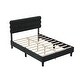 preview thumbnail 16 of 27, Queen Size Platform Bed Frame with Headboard & Wooden Slats Support for Kids Teens Adults No Box Spring, Easy Assembly