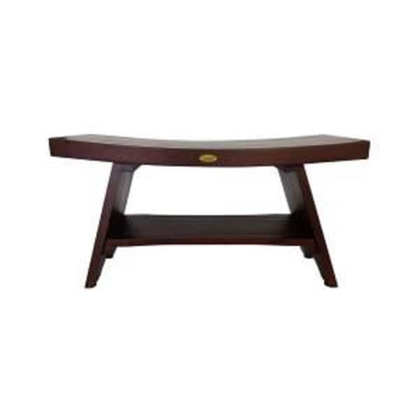 Toilettree products deluxe wooden bamboo shower on sale seat bench with underneath storage shelf