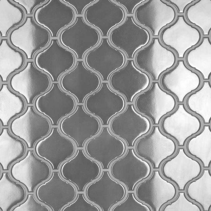 Merola Tile Metro Lantern Glossy Dark Grey 9-1/2" x 10-3/4" Porcelain Floor and Wall Tile