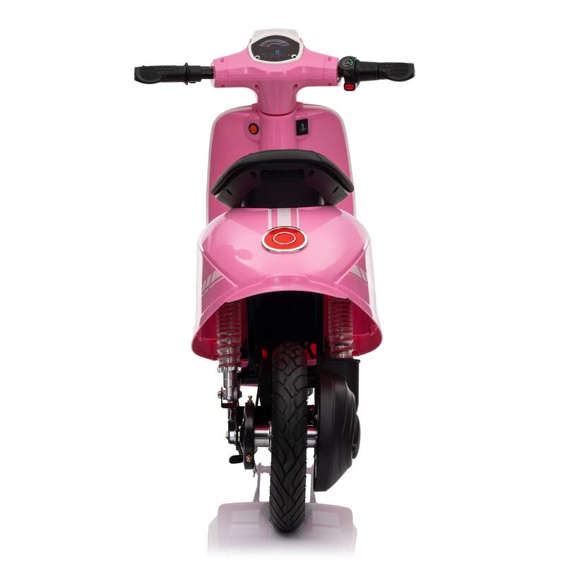 24V 250W Powerful Electric Scooter W/12" Air-Filled Tires,Hand Accelerator & Brake,Dual Rear Suspension, Recommended age: 8+