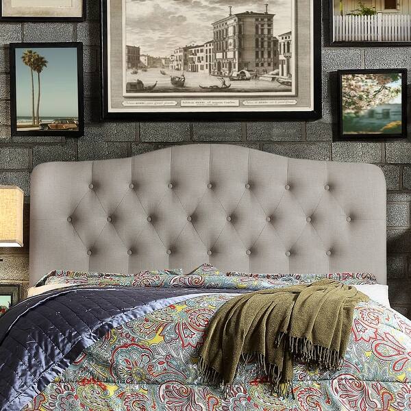 slide 2 of 24, Basia Adjustable Upholstered Panel Headboard