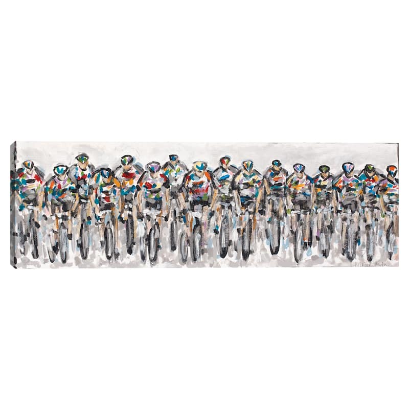 Cyclists 262 Canvas Art Print