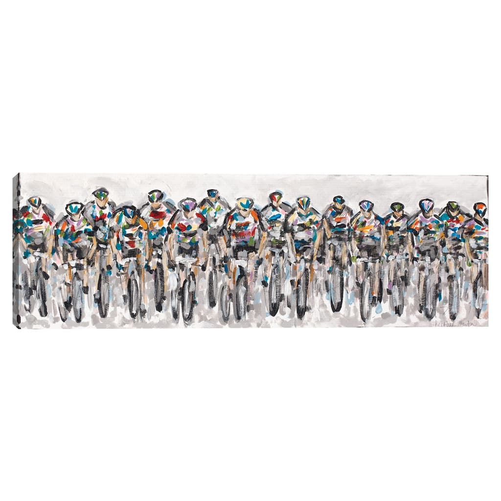 Cyclists 262 Canvas Art Print
