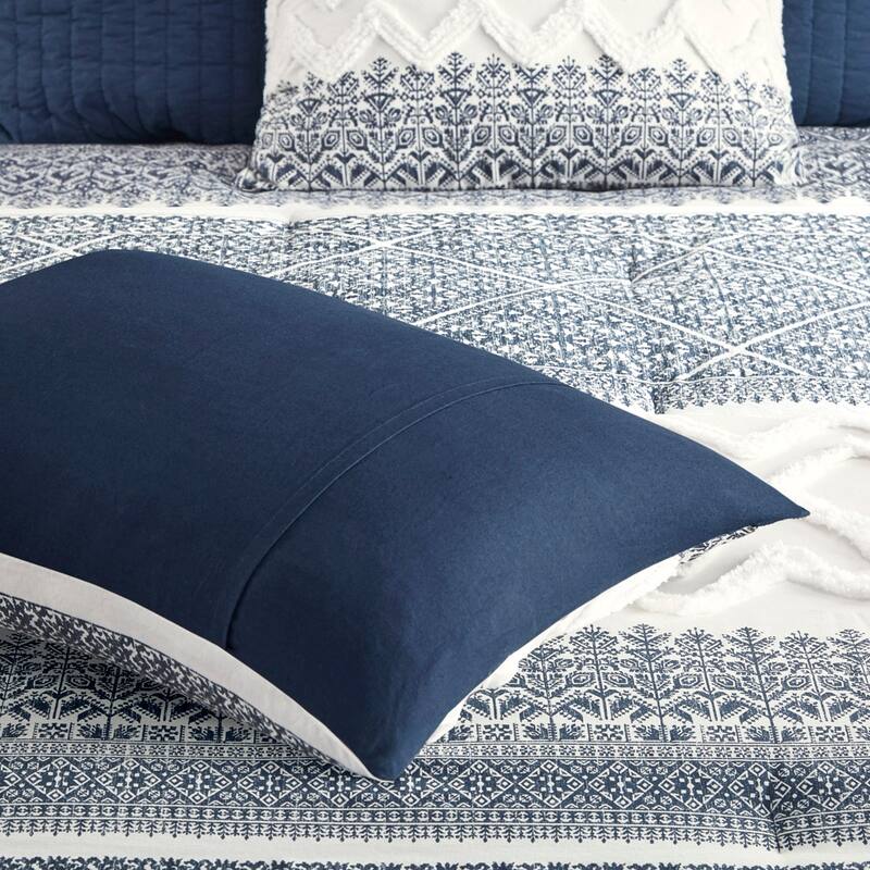 GDF Studio - Mila Cotton Comforter Set with Chenille Tufting