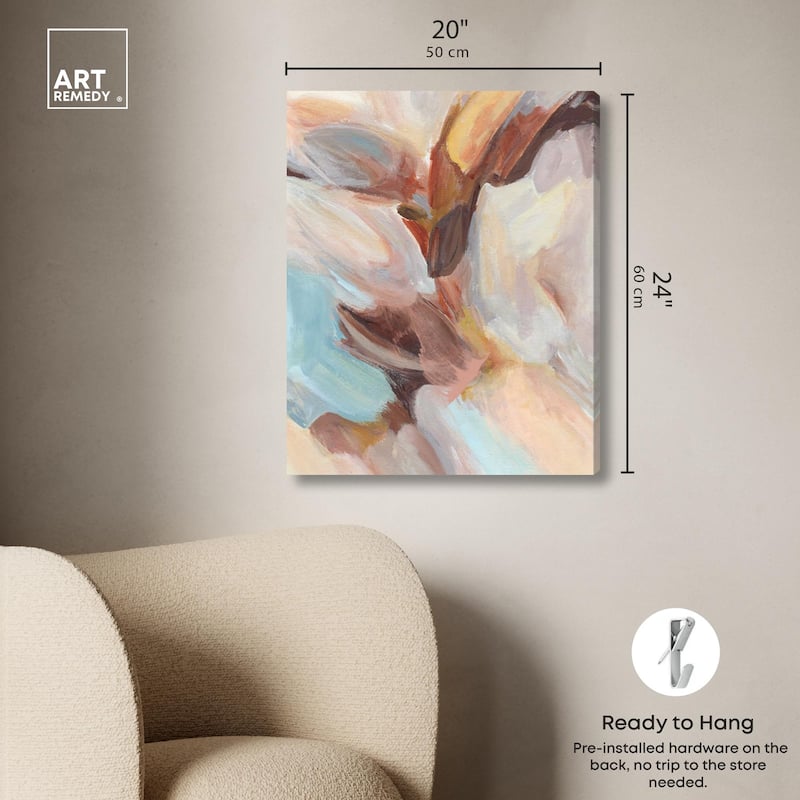 Layers of Colors II Canvas by Art Remedy, Gallery Wrapped