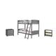 Option Bunk, 3 Drawer Chest, Bookcase