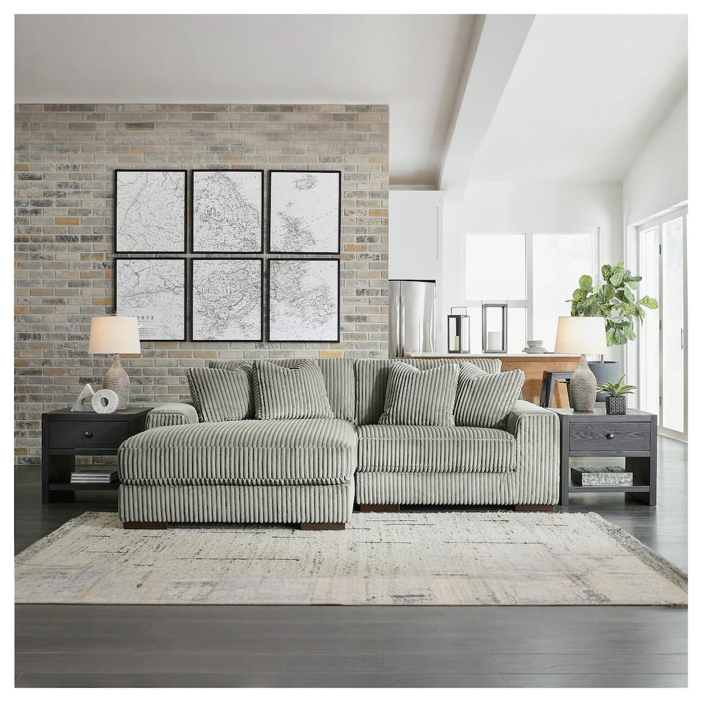Signature Design by Ashley Lindyn 2-Piece Sectional with Chaise - 102"W x 70"D x 38"H