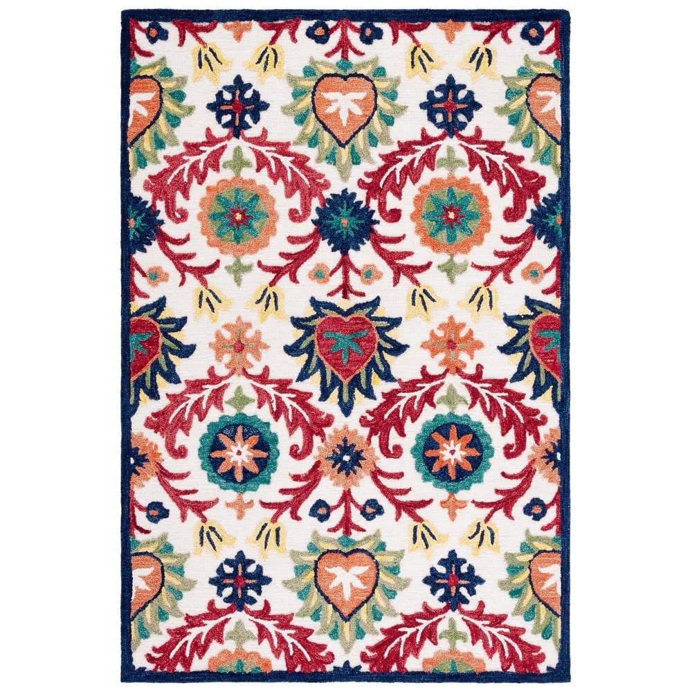 SAFAVIEH Handmade Blossom Malka Floral Wool Rug