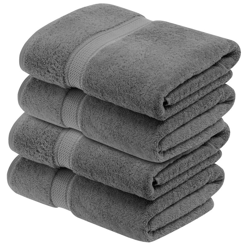 Superior Egyptian Cotton Pile Heavyweight Bath Towel Set of 4
