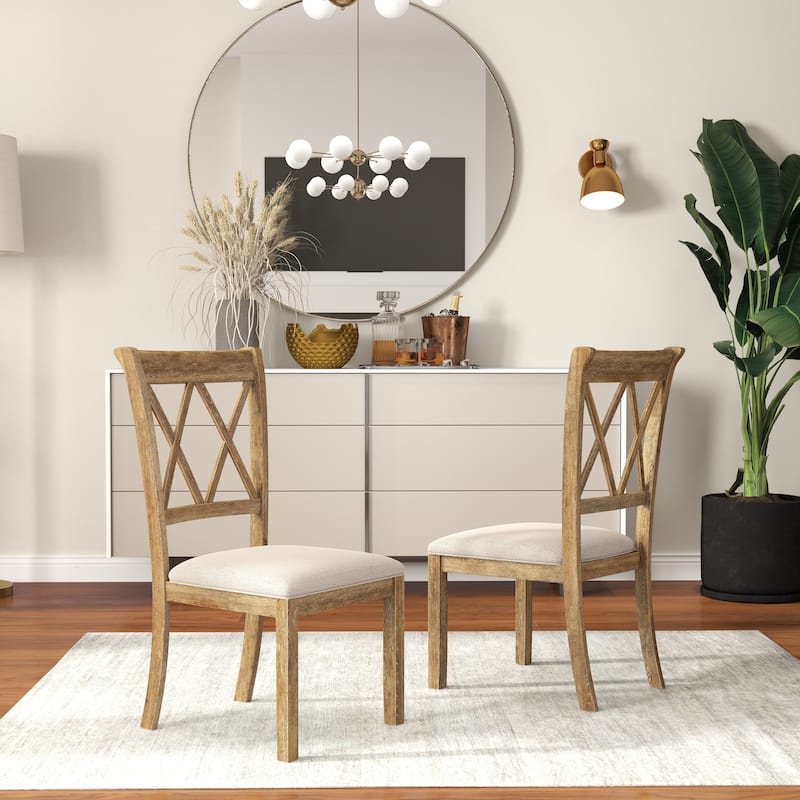 Roundhill Furniture Havre 5-Piece Pedestal Round Dining Set