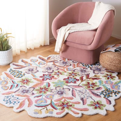 SAFAVIEH Handmade Jardin Armgard Floral Wool Rug