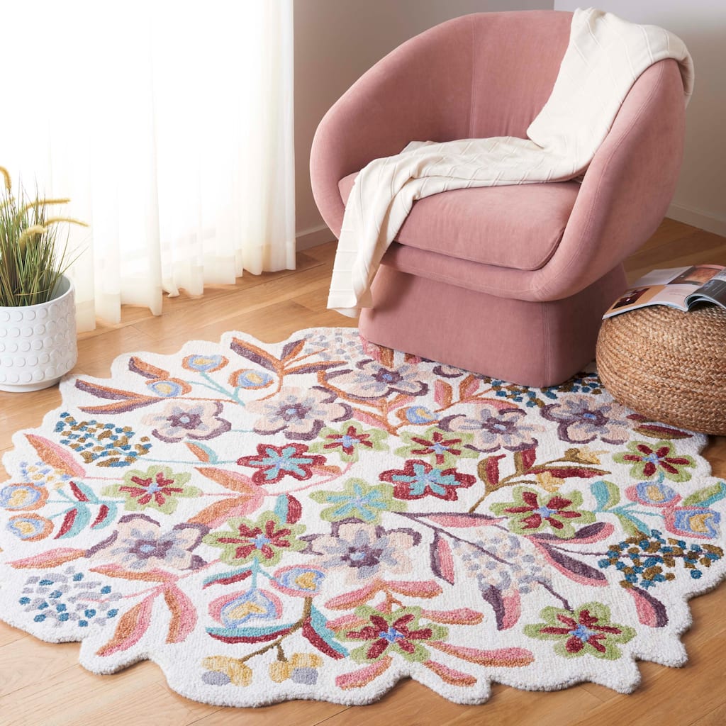 SAFAVIEH Handmade Jardin Armgard Floral Wool Rug