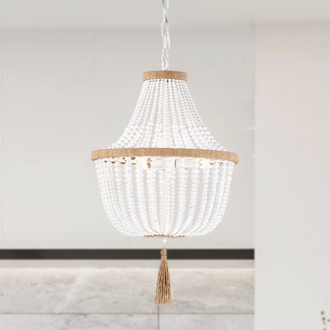 Sotho 16 Inch Beads Bohemian Chandelier with Light