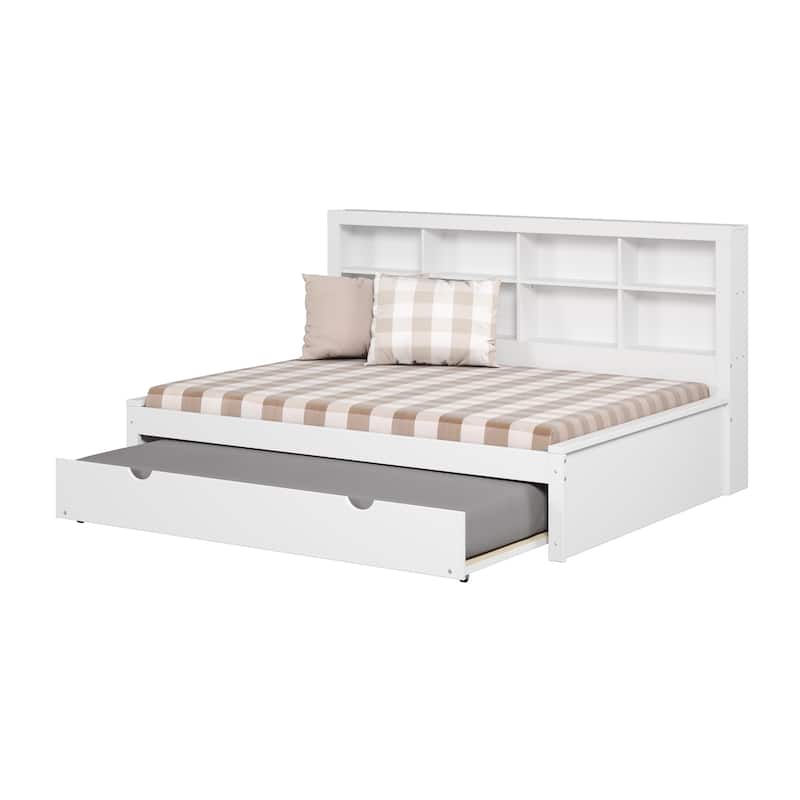 Full Bookcase Daybed in White