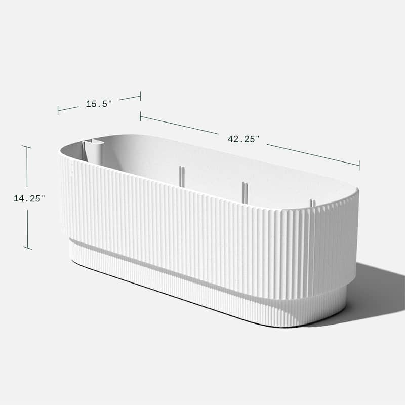 Veradek Demi Series 42'' Self-Watering Plastic Garden Bed