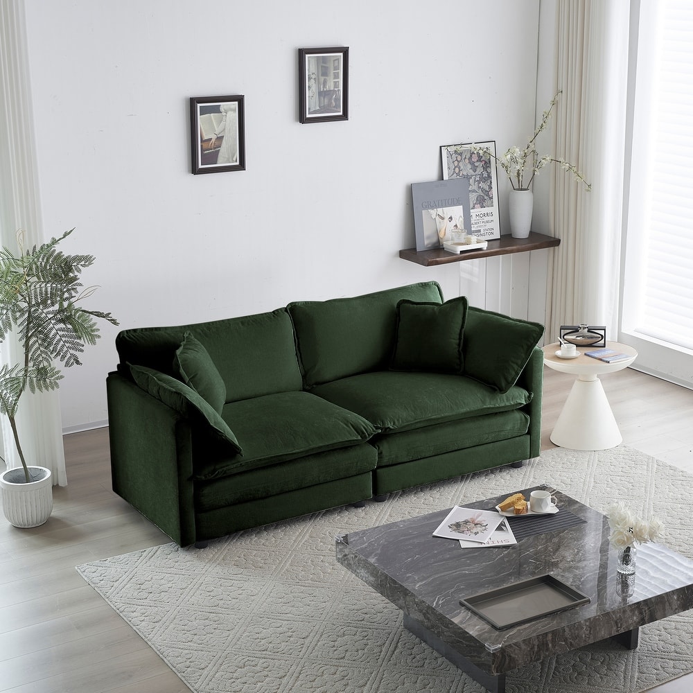 GDFStudio-Eudoxia Chenille Modular Loveseat