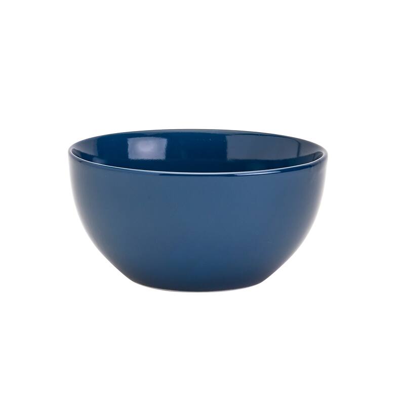 Tabletops Gallery Isabella 12 Piece Blue Porcelain Round Dinnerware Set- Service for 4