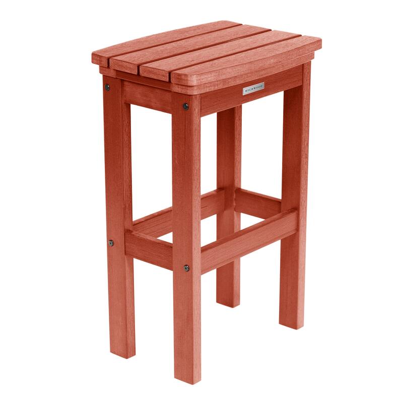 Lehigh Eco-friendly Outdoor Bar Height Stool - Rustic Red
