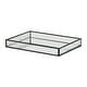 preview thumbnail 4 of 14, Veldra Black Rectangular Fluted Glass Tray