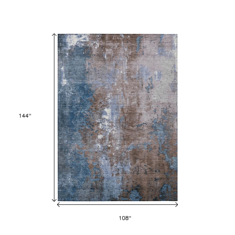 HomeRoots Abstract Transitional Rectangle Outdoor Rug