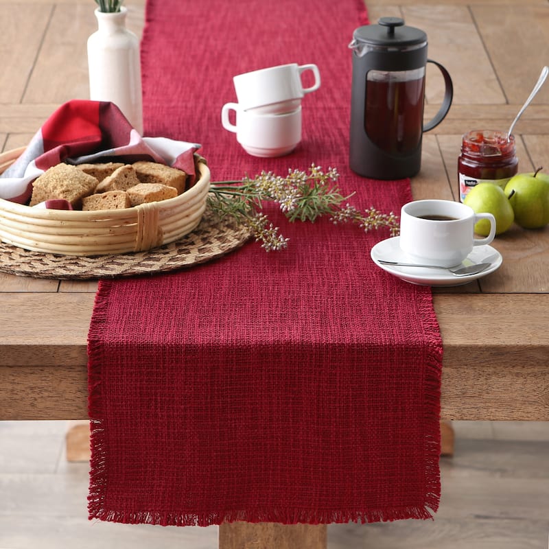 DII Basket Fringe Table Runner