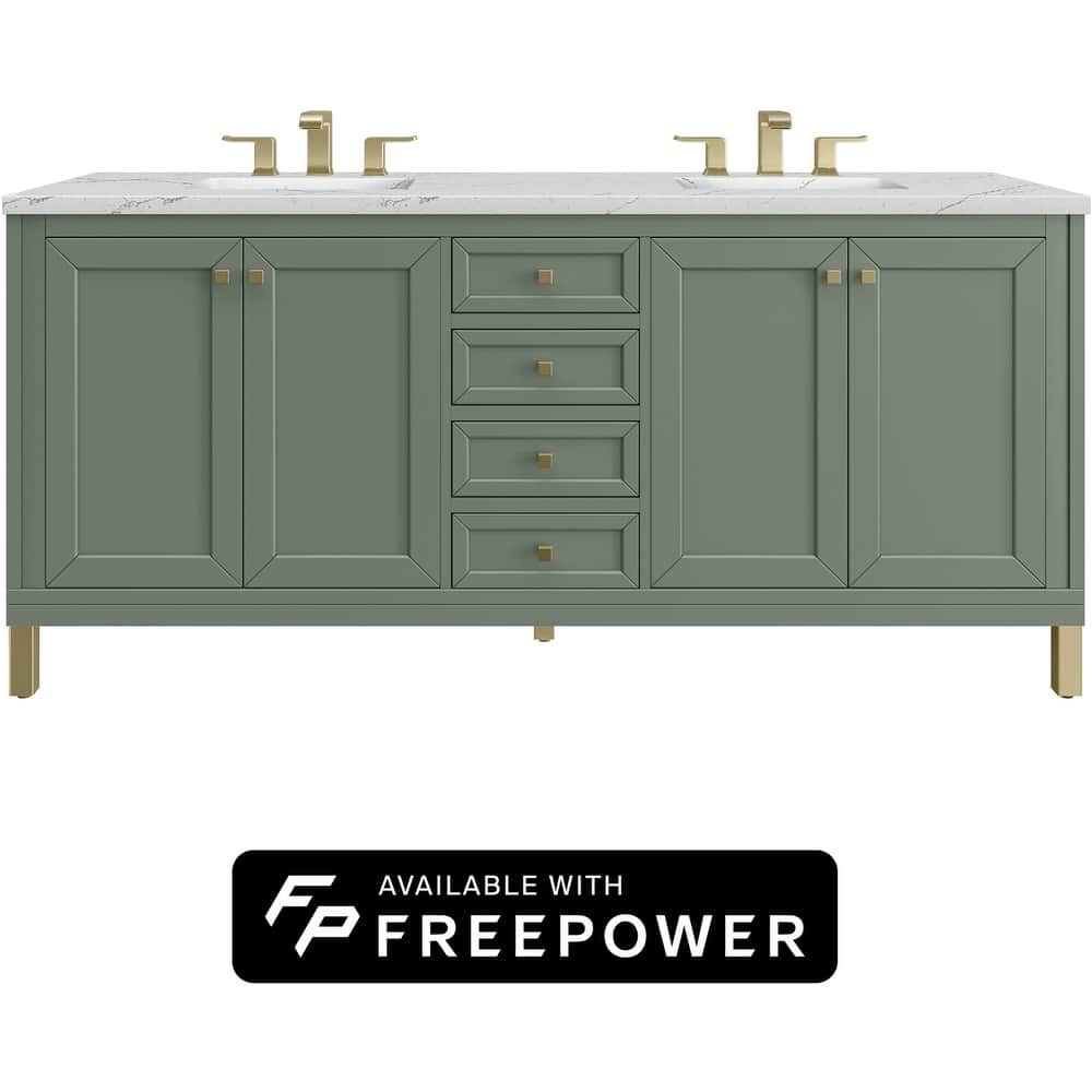James Martin Vanities 503-V72-FENC Chicago 72" Free Standing Double