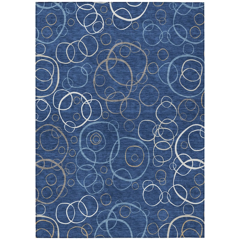 Machine Washable Indoor/ Outdoor Contemporary Nexus Chantille Rug
