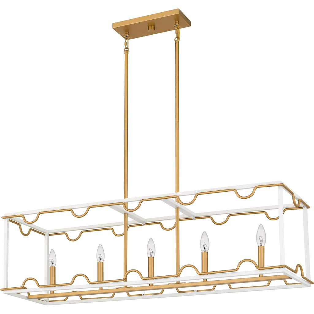 Brinkman 4-Light Matte White Island Light