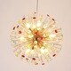 preview thumbnail 5 of 18, 12-Light Modern Glam Sputnik Round Colorful Chandelier Globe Starburst Crystal Beaded Firework Chandelier - 21.6 in. W