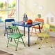 preview thumbnail 5 of 10, Homy Casa Kids 5-Piece Folding Table and Chair Set