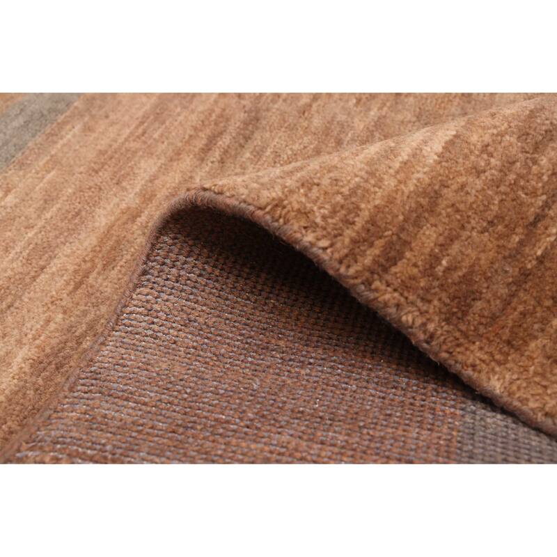 ECARPETGALLERY Hand-knotted Peshawar Ziegler Brown Wool Rug - 4'11 x 6'11