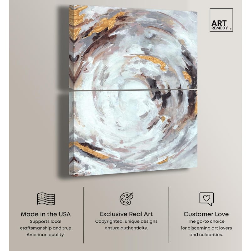 Cyclone Art Canvas Set of 2 by Art Remedy, Gallery Wrapped