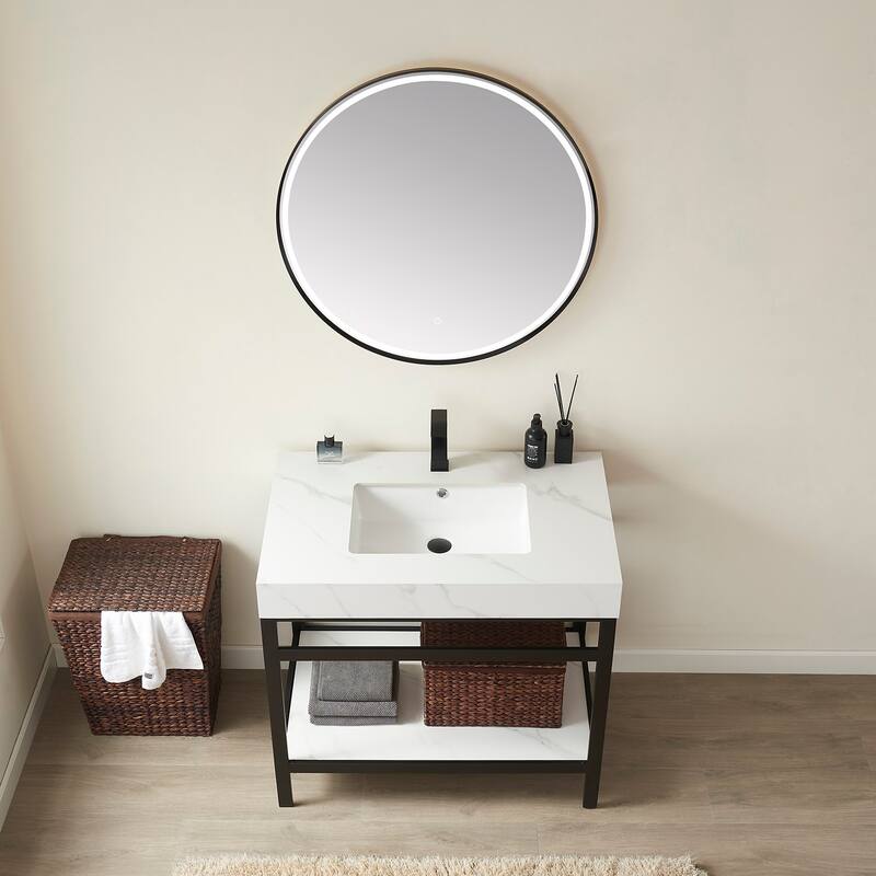 Miseno MV702536 Funes 36" Free Standing Single Basin Vanity Set with