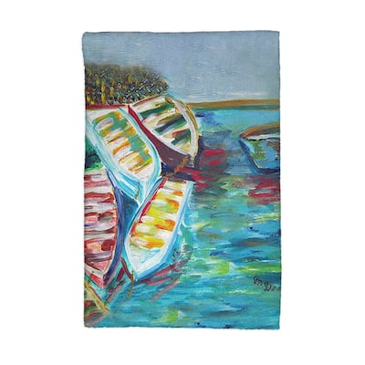 Six Rowboats Kitchen Towel - 16x25
